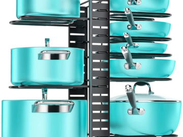 Pan Organizer Rack with 8 Tiers $20.98 After Coupon (Reg. $31.99) – FAB Ratings! 3K+ 4.4/5 Stars!