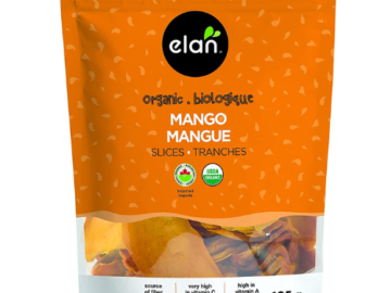 8 Pouches ELAN Organic Dried Mango Slices as low as $26.11 After Coupon (Reg. $33.93) + Free Shipping! $3.26 per 125-gram pouch, Non-GMO, Vegan, & Gluten-Free!