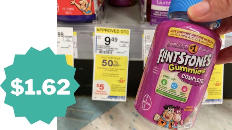 $1.62 Flintstones Gummy Vitamins at Walgreens
