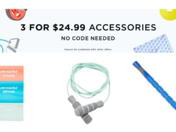 3 For $24.99 Fitness Accessories + Free Shipping