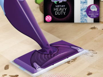 20-Count Swiffer WetJet Heavy Duty Mopping Refill Pads as low as $9.81 After Coupon (Reg. $19) + Free Shipping! 47¢ per Pad!