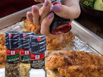 Save 20% on McCormick Salt and Peppercorn Grinders as low as $1.22 After Coupon (Reg. $3+) + Free Shipping – Multiple flavors and sizes, singles and multipacks available