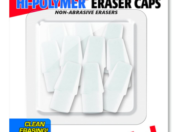 Pentel Hi-Polymer White Cap Erasers (10 Pack) only $0.97 shipped!