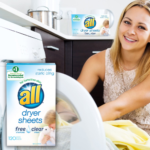 120-Count All Free & Clear Dryer Sheets as low as $3.80 Shipped Free (Reg. $4.47) – 3¢ per Sheet! For Sensitive Skin!