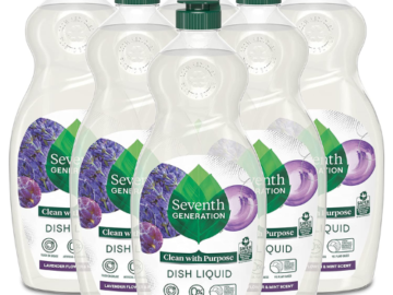 6-Pack Seventh Generation Lavender Flower & Mint Liquid Dish Soap as low as $16.81 (Reg. $20.82) + Free Shipping! $2.80 per 19 Fl Oz Bottle!