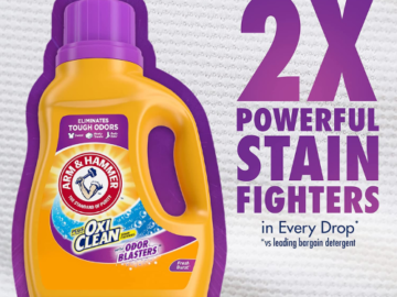 75 Loads Arm & Hammer Fresh Burst Liquid Laundry Detergent $6.64 After Coupon (Reg. $10) – 9¢ per Load! With OxiClean & Odor Blasters!