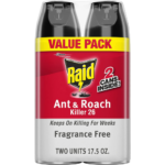 2-Count Raid Fragrance-Free Ant & Roach Killer $6.08 After Coupon (Reg. $17.54) – $3.04 per 17.5 Oz Spray Can!