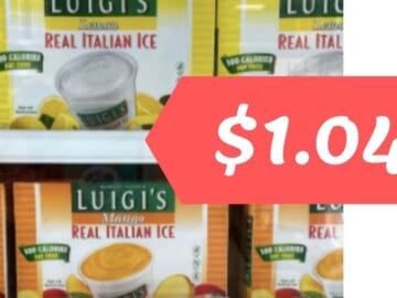 $1.04 Luigi’s Real Italian Ice at Lowes Foods