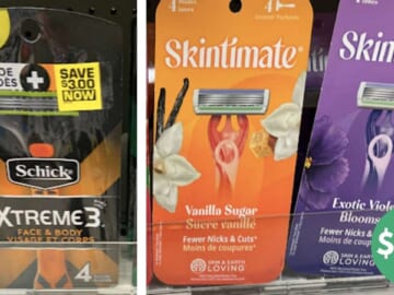 $1.49 Schick & Skintimate Disposable Razors | Kroger Mega Deal