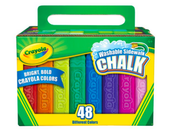 Crayola Washable Sidewalk Chalk 48-count only $4.44!
