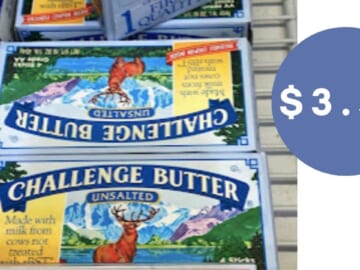 Challenge Sweet Cream Butter Sticks for $3.50
