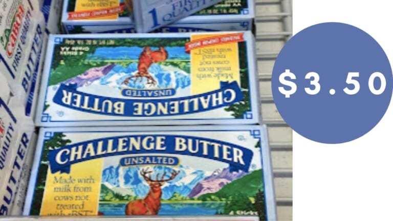 Challenge Sweet Cream Butter Sticks for $3.50