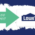 $100 Lowe’s Gift Card For Only $90