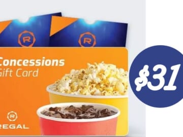 Regal Cinemas Ultimate Movie Pack for $31