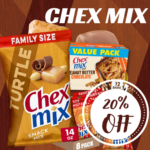 Save 20% on Chex Mix as low as $2.27 After Coupon (Reg. $9.81+) + Free Shipping – Indulgent Snack Bag!