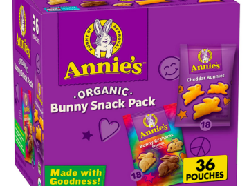 Annie’s Organic Bunny Snack Pack, 36 Pouches only $11.09 shipped!
