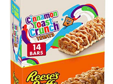 Reese’s Puffs and Cinnamon Toast Crunch Breakfast Bar Variety Pack, 28 Bars only $5.59 shipped!