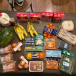 This Week’s $57 Grocery Shopping Trip + our menu plan