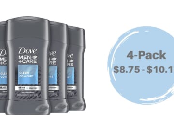 Dove Men+Care 4-Pack Deodorant As Low As $8.75