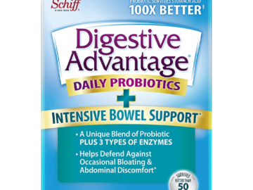 96-Count Daily Probiotic Capsules Intensive Bowel Support Capsules as low as $15.51 After Coupon (Reg. $23.32) – $0.16 per Capsule! 6K+ FAB Ratings!