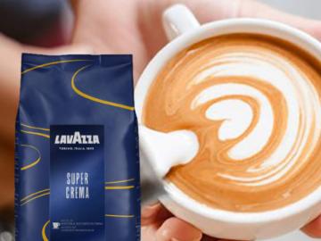 Lavazza Super Crema Whole Bean Coffee Blend as low as $13.99 After Coupon (Reg. $22.99) + Free Shipping – 69K+ FAB Ratings!