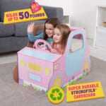 Cardboard Toddler Car for Pretend Play $12.59 (Reg. $25) – FAB Ratings! Can be used as an ice cream truck/ flower truck/ ambulance