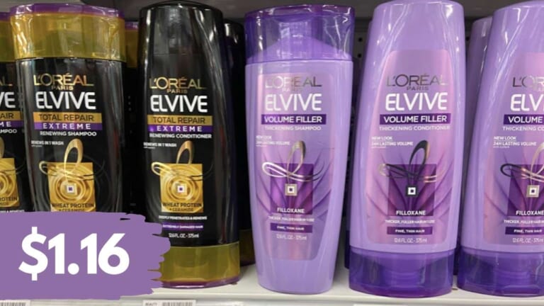 $1.16 L’Oreal Elvive Shampoo & Conditioner