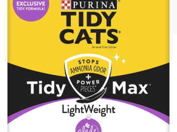 Purina Lightweight Clumping Cat Litter (Tidy Max Glade Clean Blossoms) as low as $26.98 Shipped Free (Reg. $40)