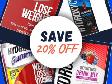 Save 20% on Select Hydroxycut as low as $0.49 EACH packet After Coupon + Free Shipping