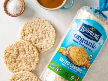 6-Pack Lundberg Organic Salted Caramel Whole Grain Brown Rice Cakes $27.99 After Coupon (Reg. $33) + Free Shipping! $4.67 per 11 Oz Bag! Gluten-Free, Vegan, & Healthy Snacks!
