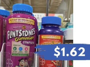 $1.62 Flintstones Gummy Vitamins (reg. $9.49)