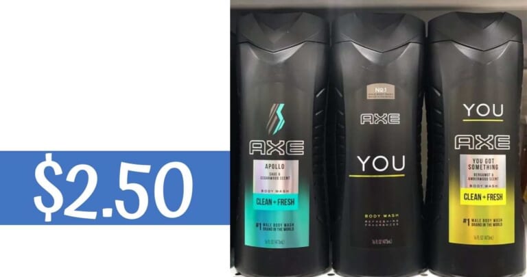 Axe Shower Gel for Only $2.50 at CVS