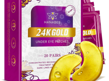 Puffy Eyes Eye Zone Masks 24K Gold (20 pairs) only $4.25!