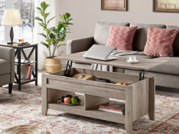 Add Style and Functionality to Your living Room with this FAB Lift Top Coffee Table, Just $109.99 !