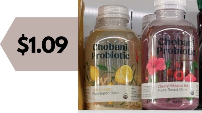 $1.09 Chobani Probiotic Drink at Harris Teeter
