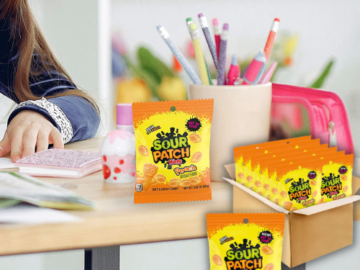 12-Pack SOUR PATCH KIDS Peach Soft & Chewy Candies $12.34 After Coupon (Reg. $15) – $1.03 per 3.56 Oz Bag!