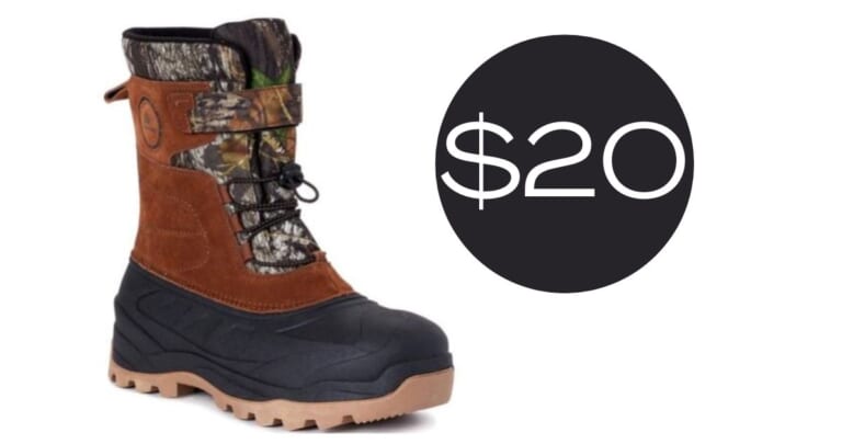 Ozark Trail Men’s Winter Pac Boot for $20
