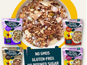 4-Count Seven Sundays Muesli Cereal Variety Pack as low as $11.31 After Coupon (Reg. $20) – $2.83 each 12oz bag! Certified Gluten Free Muesli – Non GMO, No Refined Sugar and Kosher