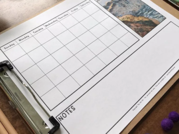 Free Printable 12-Month Monet Art Print Calendars