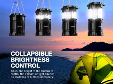 Today Only! Vont Collapsible LED Camping Lanterns from $4.75 PER LANTERN Shipped (Reg. $5+) + Buy 2, save 5%