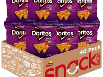 40-Pack Doritos Spicy Sweet Chili Flavored Tortilla Chips as low as $12.46 After Coupon (Reg. $23.29) + Free Shipping! 31¢ per 1 Oz Bag!