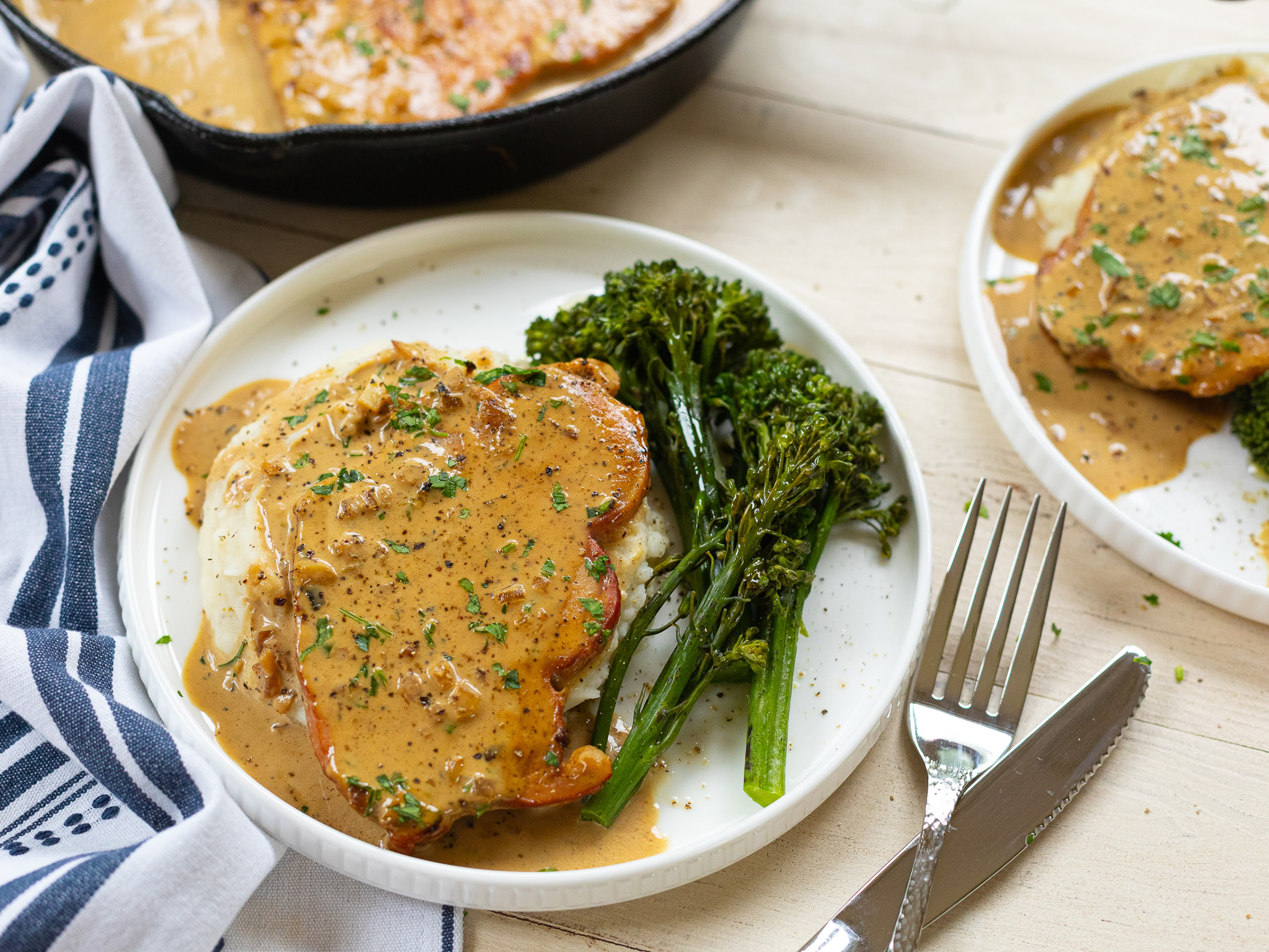 Quick & Easy Dinners Start With Smithfield Anytime Favorites Products – Try My 10-Minute Skillet Dijon Pork Chops