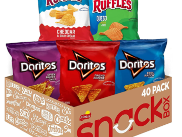 40-Count FritoLay Ruffles and Doritos Variety Packs as low as $15.58 After Coupon (Reg. $28) + Free Shipping – 39¢/1oz bag!