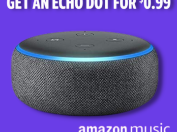 Get an Echo Dot for just $0.99 with Amazon Subscription