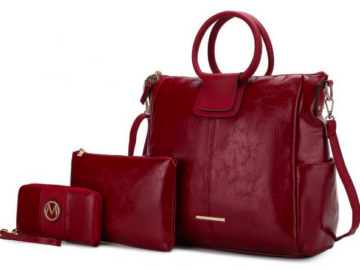 MKF CollectionZori 3-Piece Vegan Leather Women’s Tote with Pouch & Wallet only $54.99 shipped (Reg. $300!)