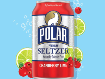 24-Pack Polar Seltzer Water, Cranberry Lime as low as $7.52 Shipped Free (Reg. $27) – 31¢/12oz can!