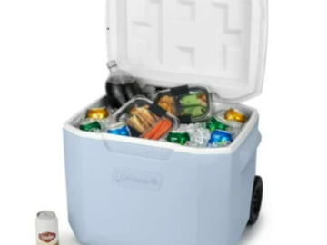 60-Qt Coleman Chiller Hard Cooler With Wheels $27.88 (Reg. $50) – Holds up to 47 cans + ice!