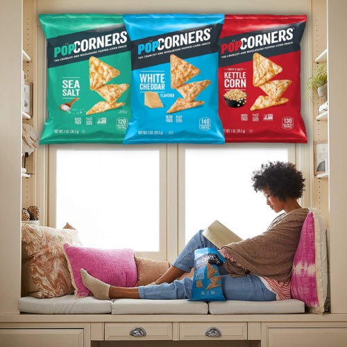 20 Variety Pack PopCorners Gluten-Free Chips as low as $10.72 After Coupon (Reg. $20) + Free Shipping! 54¢ per 1 Oz Bag! Sea Salt, Kettle Corn, & White Cheddar Flavors!