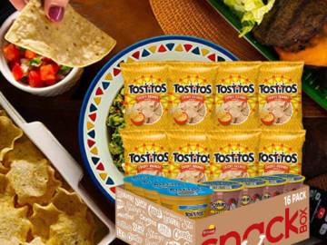 16-Piece Tostitos Medium Salsa + Nacho Cheese Cups + Tortilla Chips Variety Pack as low as $15.56 After Coupon (Reg. $40.39) + Free Shipping