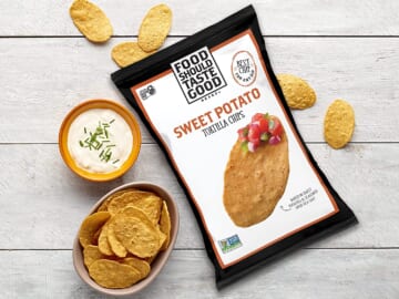 FOUR Bags Food Should Taste Good Gluten-Free Tortilla Chips, Sweet Potato as low as $2.13 PER BAG Shipped Free (Reg. $3) + Buy 4, save 5%